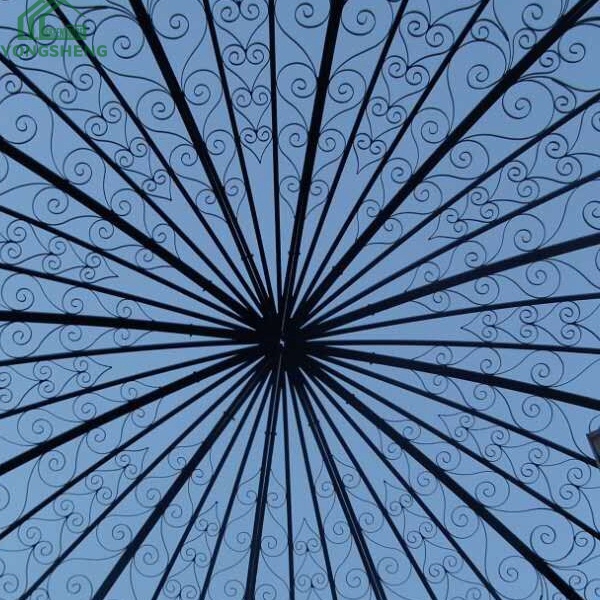 Outdoor Steel Structure Gazebo Garden Greenhouse For Wedding